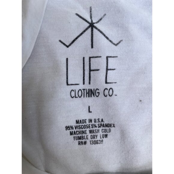 Life Clothing Co. Womens Magia Graphic Tee L White Short Sleeve - Picture 5 of 7